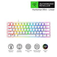 ราคา Razer Huntsman Mini 60 Optical Gaming Keyboard Linear Red Switch PBT Keycaps USB C Cable US Layout Mercury คีย์บอร์ดเกมมิ่ง (4395032094)