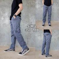ราคา กางเกงวินเทจ ใส่สบาย ชายก็ได้หญิงก็ดี กางเกงวินเทจขายาวกระเป๋าข้าง (8168375114)