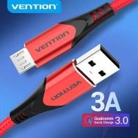 ราคา Vention สายชาร์จ Micro USB 3A สาย สายชาร์จเร็ว Fast Charge Data Cable for Oppo Samsung Xiaomi สายชาตร์ซัมซุง Vivo Android Huawei สายชาร์จหัวเวย Charging Cable (6845796769)
