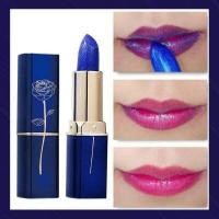 ราคา LilyBeatuy ขายดี แท้ ลิปสติกเปลี่ยนสี ลิปสติกกันน้ำติดทนนาน ลิปสีน้ำเงิน ลิปสติกเปลี่ยนสีดอกไม้คริสตัลเจลลี่ ลิปสติกเปลี่ยนสีอุณหภูมิไม่ติดถ้วยให้ความชุ่มชื้นยาวนาน (16393725010)
