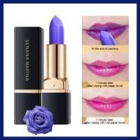 ราคา LilyBeatuy ขายดี แท้ ลิปสติกเปลี่ยนสี ลิปสติกกันน้ำติดทนนาน ลิปสีน้ำเงิน ลิปสติกเปลี่ยนสีดอกไม้คริสตัลเจลลี่ ลิปสติกเปลี่ยนสีอุณหภูมิไม่ติดถ้วยให้ความชุ่มชื้นยาวนาน (16970299031)