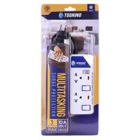 ราคา ของแท้ Toshino โตชิโน่ รางปลั๊กไฟ ปลั๊กไฟ ปลั๊กพ่วง รุ่น ET 912 913 914 915 916 3ม 5ม USB มอก 2432 2555 (14240936516)