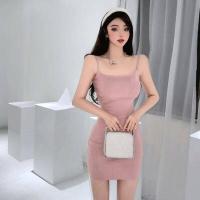 ราคา ชุดเดรสสายเดี่ยว กระโปรงสั้นผูกโบว์ด้านหลัง ชุดเดรสสายเดี่ยวกระโปรงเข้ารูปมีให้เลือก 3 สี (12408435516)