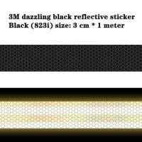 ราคา 3M Black Tape Reflective Tape Sticker Diamond Grade Adhesive Safety Mark Warning Tape Bike Automobiles Motorcycle Car Styling (15927007070)