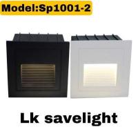 ราคา Step lampไฟฝังพื้น ฝังบันได 6w เเสงวอร์มไวท์ 220V ไฟส่องขั้นบันได โคมไฟฝังพื้น (15069890552)