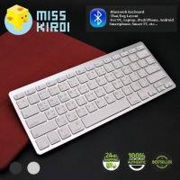 ราคา Bluetooth Office Keyboard คีย์บอร์ดไร้สายบลูทูธ KEYBOARD Wireless 3 0 Bluetooth Fast Connection EN TH English and Thai Layout BK 3001 iOS Android PC Mobile Phone Tablet Smart TV (433566756)