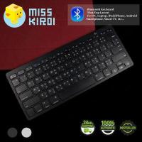 ราคา Bluetooth Office Keyboard คีย์บอร์ดไร้สายบลูทูธ KEYBOARD Wireless 3 0 Bluetooth Fast Connection EN TH English and Thai Layout BK 3001 iOS Android PC Mobile Phone Tablet Smart TV (608374469)
