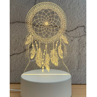 ราคา Double lucky 3Dโคมไฟอะคริลิค LED ตกแต่งห้องนอน โคมไฟตั้งโต๊ะเล็ก ๆ 3 มิติ USBไฟกลางคืน ไฟห้องนอน โคมไฟตั้งโต๊ะ (15558310692)