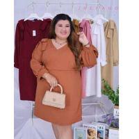 ราคา เดรสเซ็กซี่สาวเกาหลี เดรสแหวกแขนสาวอวบ ใส่เที่ยว เดรสใส่ทำงาน เดรสสาวอวบอ้วนไซส์ใหญ่ บิ๊กไซส์ รหัส ด942 (16333516018)