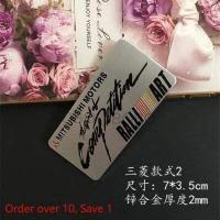 ราคา BOBO Mitsubishi RALLIART auto metal logo aluminum alloy 3D stereo car sticker (11413287795)