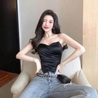 ราคา CCเสื้อแฟชั่น เสื้อเกาะอก ผ้าซาติน ทรงรัดรูป เรียบหรู ดูแพง รหัส 1890 COOLBRA COOLBRA (13710670447)