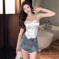 ราคา CCเสื้อแฟชั่น เสื้อเกาะอก ผ้าซาติน ทรงรัดรูป เรียบหรู ดูแพง รหัส 1890 COOLBRA COOLBRA (13710670445)