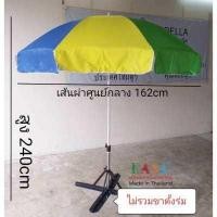 ราคา ร่มแม่ค้า ร่มสนาม 36นิ้ว แกนขาวอีบ๊อคซี่ ผ้าUV สีพื้น ร่มชายหาด กันแดด กันน้ำ ผลิตในไทย outdoor umbrella (13200246677)