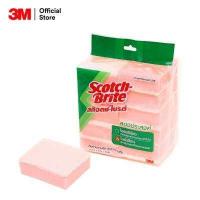 ราคา สก๊อตช์ไบรต์ ใยขัดสีชมพู ฟองน้ำ 3M Scotch Brite 100 3 X4 SPONGE 10PC BG (407276978)