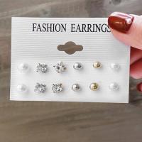 ราคา 17MILE Trendy Metal Pearl Stud Earrings Set For Women Vintage Gold Color Round Hoop Earrings Set 2021Earrings Jewelry Gifts (9135984560)