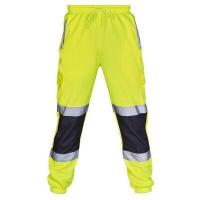 ราคา Hi Vis Viz กางเกงสะท้อนแสงสำหรับผู้ชายมองเห็นได้ชัดเจน กางเกงทำงานกางเกงวอร์มกางเกงวิ่ง (10637106993)