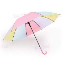 ราคา ร่มยาวเรนโบว์สีพาสเทล สีสวยหวานน่ารักมาก (3894934195)