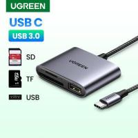 ราคา UGREEN 80798 USB C Card Reader Type C to USB SD Micro SD Card Reader for iPad Laptop Accessories Memory Card Adapter SD Card Reader (16233846480)