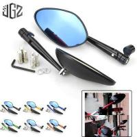 ราคา rizoma Motorcycle Side Mirror Mirror Adjustable Handlebar Rearview Blue Mirror CNC Aluminum Universal for Yamaha Honda Kawasaki Ducat aerox NMAX XMAX YZF (10006886780)