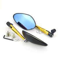 ราคา rizoma Motorcycle Side Mirror Mirror Adjustable Handlebar Rearview Blue Mirror CNC Aluminum Universal for Yamaha Honda Kawasaki Ducat aerox NMAX XMAX YZF (10006886779)