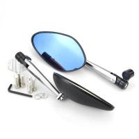 ราคา rizoma Motorcycle Side Mirror Mirror Adjustable Handlebar Rearview Blue Mirror CNC Aluminum Universal for Yamaha Honda Kawasaki Ducat aerox NMAX XMAX YZF (10006886778)