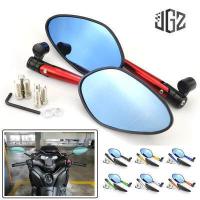 ราคา rizoma Motorcycle Side Mirror Mirror Adjustable Handlebar Rearview Blue Mirror CNC Aluminum Universal for Yamaha Honda Kawasaki Ducat aerox NMAX XMAX YZF (10006886777)