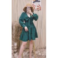 ราคา สพ0014 มินิเดรส ทรงคอวี คอปก แต่งโบว์ผูกหน้า แขนยาว ชายระบาย ผ้าไหมอิตาลี สุดฮิตคือต้องมีค่ะ งานสวยมากกกค่ะ ชุดสีแดง ตรุษจีน วาเลนไทน์ (7670341869)