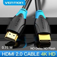 ราคา Vention สาย HDMI ต่อทีวี 4k60Hz ความเร็วสูง HDMI ชายไปชาย 2 0 สาย พร้อม 3D สำหรับ ต่อเข้าคอม TV Projector แล็ปท็อป PS2 PS4 PC Monitor Switch Adapter HDMI to HDMI Extender1m 1 5m 2m 3m 5m 8m 10m (11662