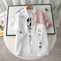 ราคา ญี่ปุ่นแบรนด์อินเทรนด์ใหม่สีตีแขนสั้นชายเสื้อฤดูร้อนหลวมหล่อคู่เสื้อผู้ชายเสื้อ เสื้อยืดผู้ชาย (16418807382)