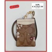 ราคา ที่ใส่บัตร สายคล้องคอ Coach F63274 Lanyard ID Case In Signature Coated Canvas แท้100 (11888868666)
