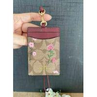 ราคา ที่ใส่บัตร สายคล้องคอ Coach F63274 Lanyard ID Case In Signature Coated Canvas แท้100 (15600381357)