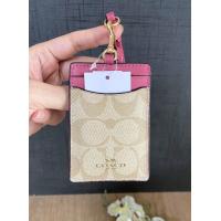 ราคา ที่ใส่บัตร สายคล้องคอ Coach F63274 Lanyard ID Case In Signature Coated Canvas แท้100 (16756868999)