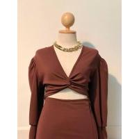 ราคา Plus size พร้อมส่ง I เดรสสาวอวบเกรียวโชว์หน้า ผ้าวูลเวฟ เดรสทำงาน เดรสออกงาน 100KG (14553469094)