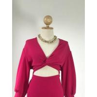 ราคา Plus size พร้อมส่ง I เดรสสาวอวบเกรียวโชว์หน้า ผ้าวูลเวฟ เดรสทำงาน เดรสออกงาน 100KG (14553469090)