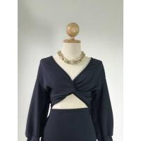 ราคา Plus size พร้อมส่ง I เดรสสาวอวบเกรียวโชว์หน้า ผ้าวูลเวฟ เดรสทำงาน เดรสออกงาน 100KG (14553469088)