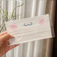 ราคา พร้อมส่งในไทย หน้ากากอนามัยสีขาว หน้าKitty หน้าCinnamoroll หนา 3 ชั้น ซีล1 1 (16427303768)