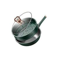 ราคา กระทะเคลือบหินอ่อน กระทะไฟฟ้า ทรงลึก 32 cm พร้อมฝากระทะ ใช้กับเตาแม่เหล็กไฟฟ้าได้ Little owl Shop (16776186561)