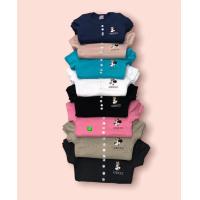 ราคา เสื้อยืดรัดรูปนมโตคอยู ปักโลโก้ อก32 36นิ้ว พร้อมส่ง (14943659711)