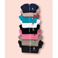 ราคา เสื้อยืดรัดรูปนมโตคอยู ปักโลโก้ อก32 36นิ้ว พร้อมส่ง (14943659712)