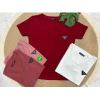 ราคา เสื้อยืดPrada เสื้อยืดติดอะไหล่ปราด้า เสื้อยืดคอวีงานใหม่ พร้อมส่ง (17127227984)