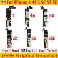 ราคา ด้วยระบบ IOS สำหรับ Iphone 4 4S 5 5C 5S SE เมนบอร์ดทำความสะอาด ปลดล็อคของแท้สำหรับ Iphone 4S เมนบอร์ด8GB 16GB 32GB (10211847847)