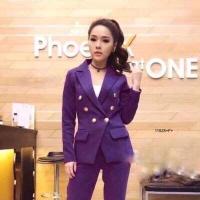 ราคา TW11528 Set 2 ชิ้น เสื้อสูทแขนยาว กางเกงขายาว Set of 2 pieces Long sleeve shirt pants (10280427817)