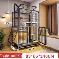 ราคา กรงสัตว์เลี้ยง Pet Cage กรงสุนัข กรงแมว กรงเหล็กพับพร้อมประตู พร้อมถาดพลาสติกรองกรง สำหรับสุนัขและแมว กรงสัตว์เลี้ยง กรงแมวขนาดใหญ่ กรงกระต่าย (17394341580)