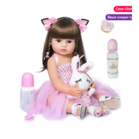 ราคา Adopt A Method 55ซม ขนาดจริงตุ๊กตาทารกเกิดใหม่ของเล่นเด็กหญิงนุ่มเต็มรูปแบบตุ๊กตา รตุ๊กตาจำลองขนาดใหญ่ Reborn เด็กวัยหัดเดินเจ้าหญิงซิลิโคนน่ารักเหมือน1 (12823135533)