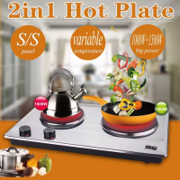 ราคา พร้อมส่ง เตาไฟฟ้าหัวคู่ เตาไฟฟ้า เตาไฟฟ้าครบชุด เตาแม่เหล็กไฟฟ้า เตาแม่เหล็กไฟา เตาไฟฟฟ้า เตาเซรามิค เตาไฟฟ้าอินฟา เตาไฟฟ้า2หัวเตา 1500W 1000W ให้กำลังไฟคงที่เตาไฟฟ้าเพลท (16603807445)