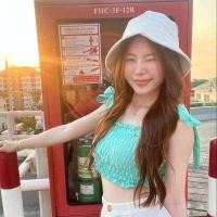 ราคา GoodLucky 60 สายเดี่ยวเกาะอก เกาะอกสีพาสเทล สายเดี่ยวน่ารัก งานจริงคิ้วสุดๆ (17450969356)