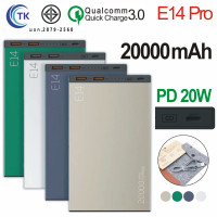ราคา Eloop E14 E14 Pro แบตสำรอง 20000mAh PD 20W PowerBank Type C พาวเวอร์แบงค์ เพาเวอร์แบงค์ สายชาร์จ ซองกำมะหยี่ Orsen Power Bank ของแท้ 100 อีลูป (8350817339)