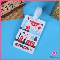 ราคา Missyou ป้ายห้อยกระเป๋า PVC ป้ายติดกระเป๋าเดินทาง แท็กกระเป๋าเครื่องบิน luggage tag (14682257417)