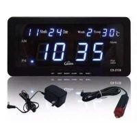 ราคา Caixing นาฬิกาดิจิตอล LED ตั้งโต๊ะ ติดผนัง ตั้งปลุกได้ ตั้งเตือนทุกชั่วโมง ไฟดับไม่ต้องตั้งเวลา ใหม่ ใช้ ไฟ บ้าน ไฟ รถยนต์ รุ่น CX 2158 (525582322)