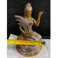 ราคา รูปหล่อ พระแม่โพสพ กวักทรัพย์ หลวงปู่หงษ์ พรหมปัญโญ ออกสุสานทุ่งมน ปี 2554 เนื้อทองเหลือง สองกษัตริย์ (14473547916)